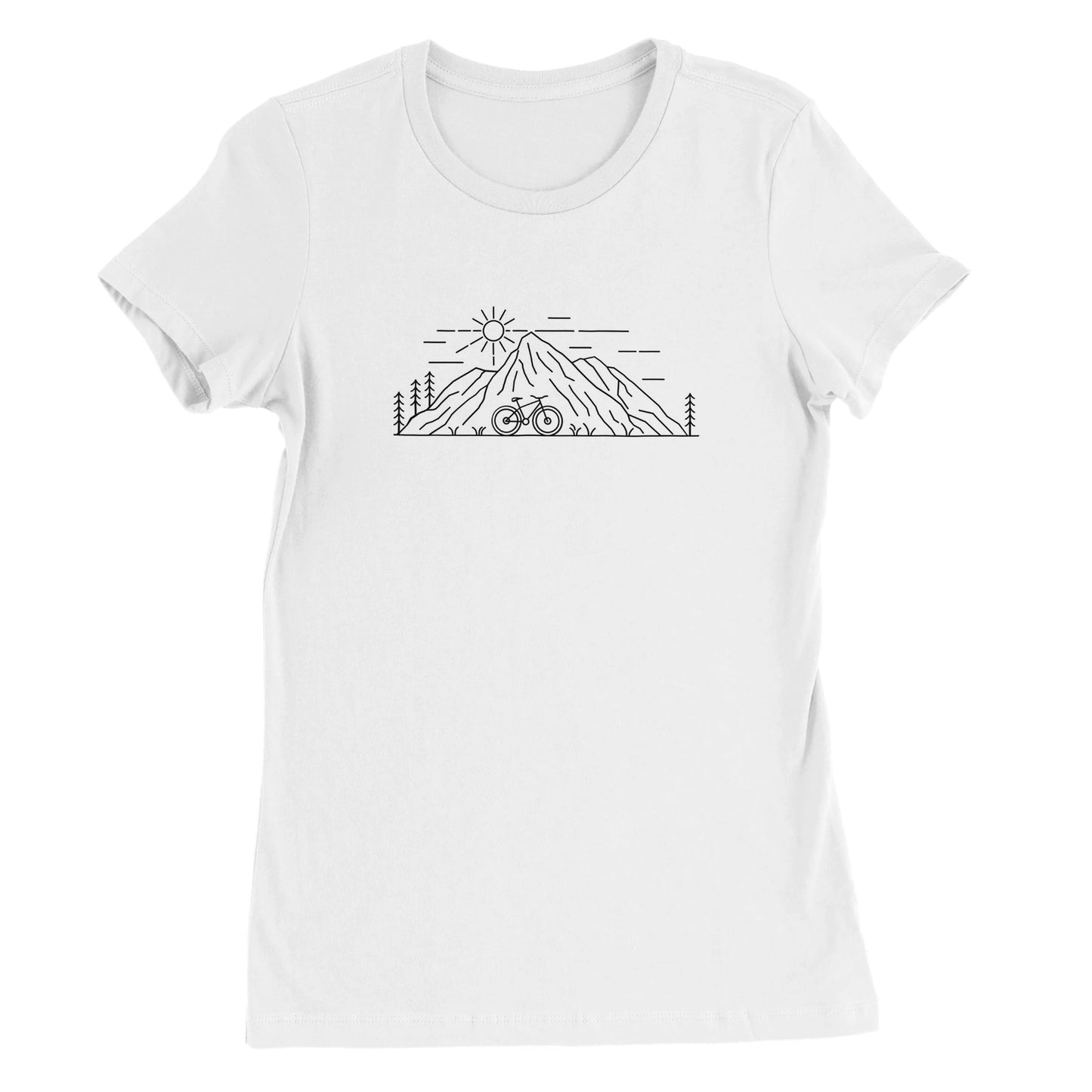 Mountains Premium Womens Crewneck T-shirt
