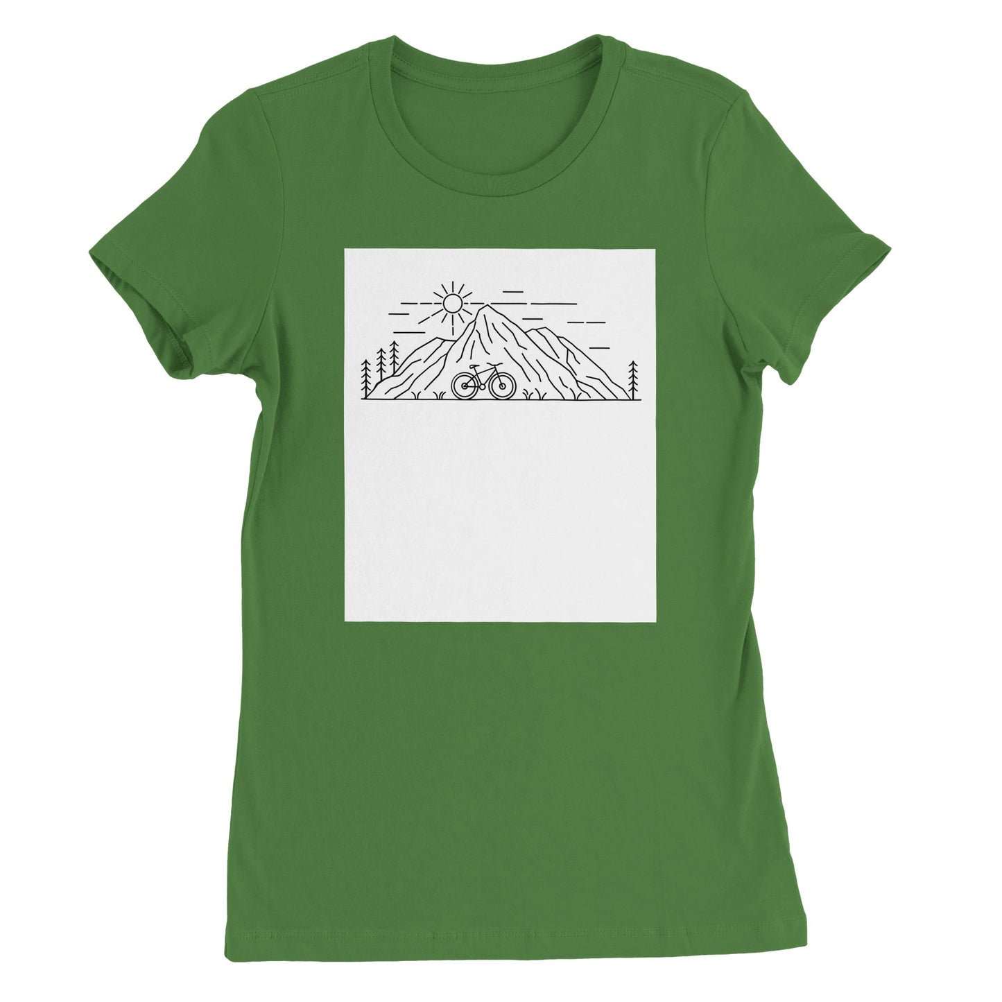 Mountains Premium Womens Crewneck T-shirt