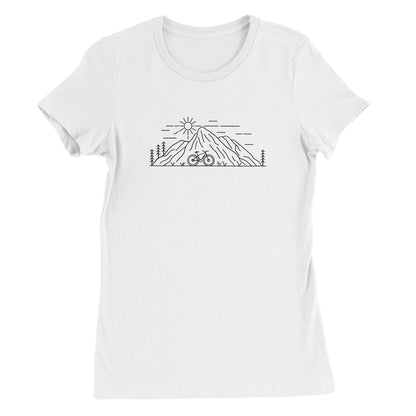 Mountains Premium Womens Crewneck T-shirt